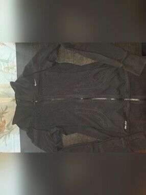 Nike Black Full-Zip Hoodie with Pockets